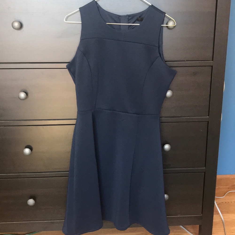 Harvé Benard Navy Blue Dress
